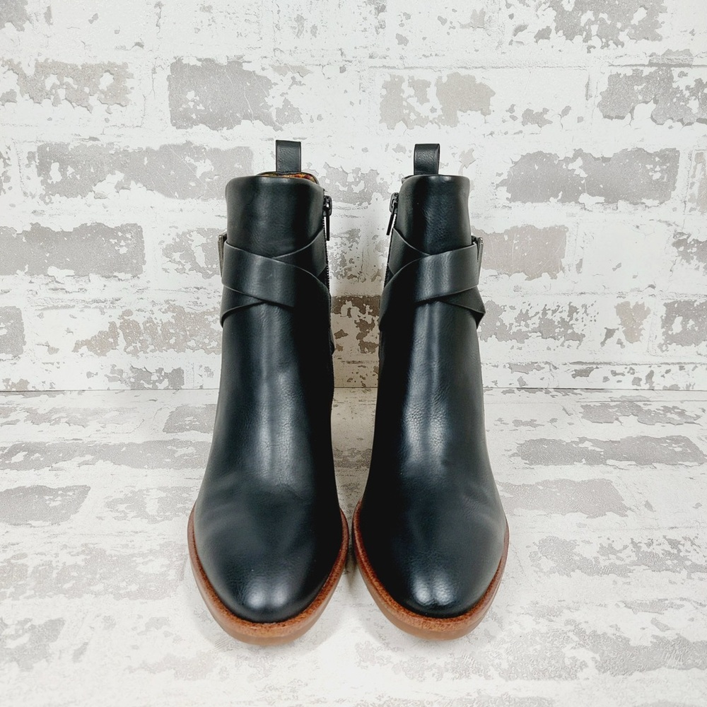 NEW Kork Ease Joelle Black Leather Ankle Boots H787 - Picture 8 of 13